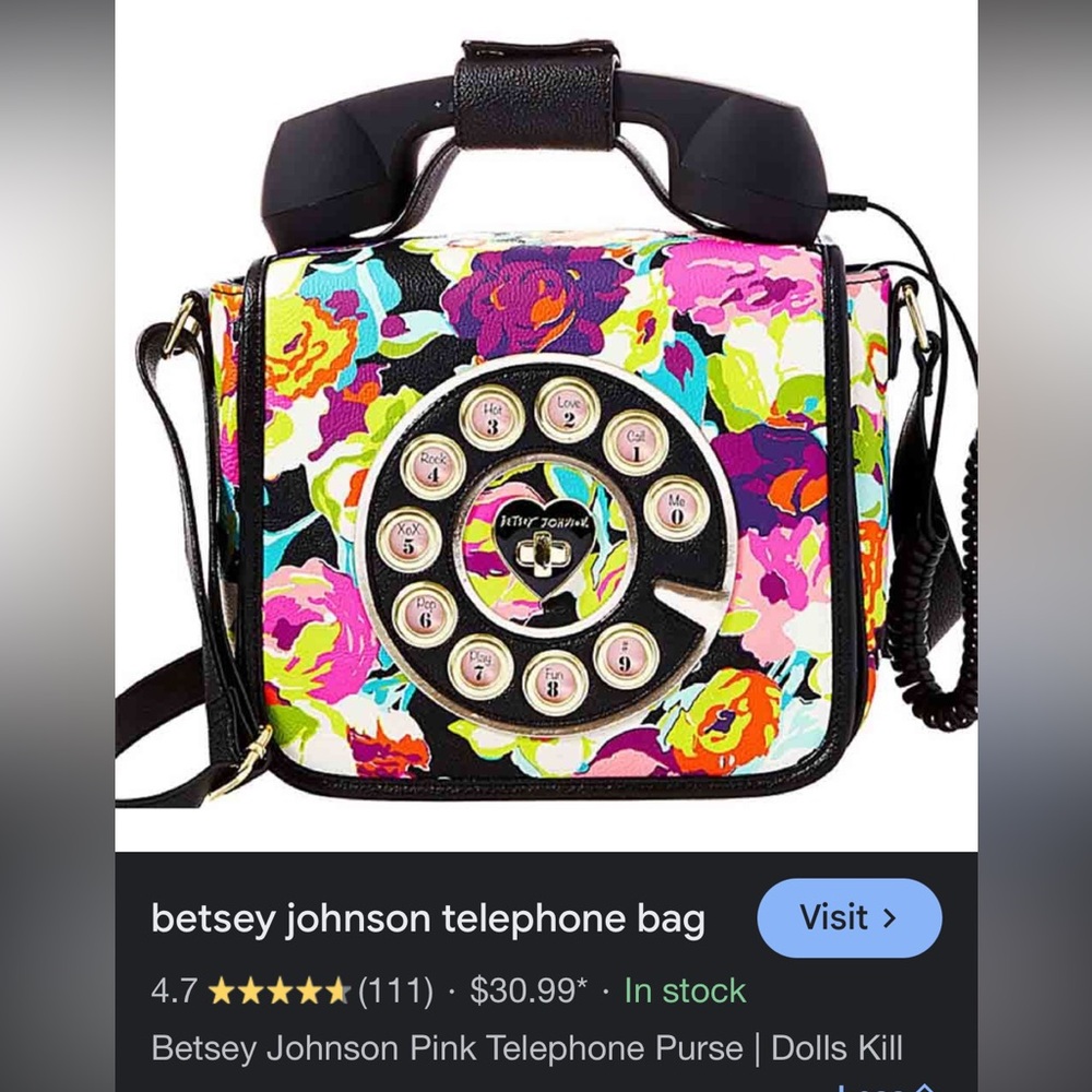 ISO not for sale. Betsey Johnson phone purse in this style Please lemme know!